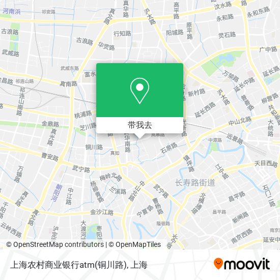 上海农村商业银行atm(铜川路)地图