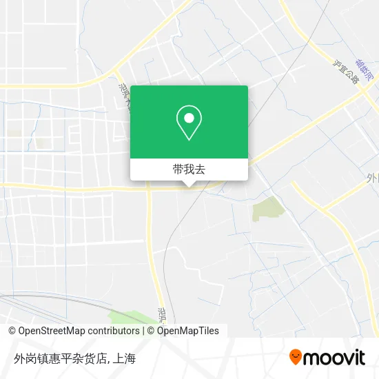 外岗镇惠平杂货店地图