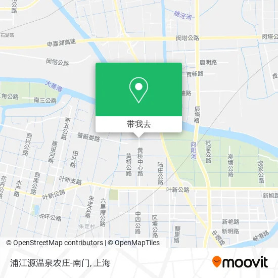 浦江源温泉农庄-南门地图