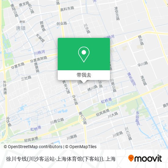 徐川专线(川沙客运站-上海体育馆(下客站))地图