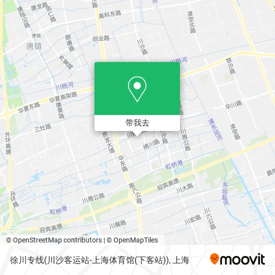 徐川专线(川沙客运站-上海体育馆(下客站))地图