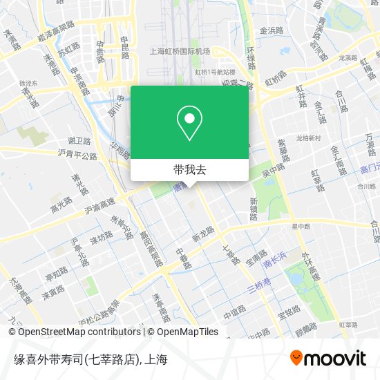 缘喜外带寿司(七莘路店)地图