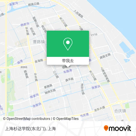 上海杉达学院(东北门)地图