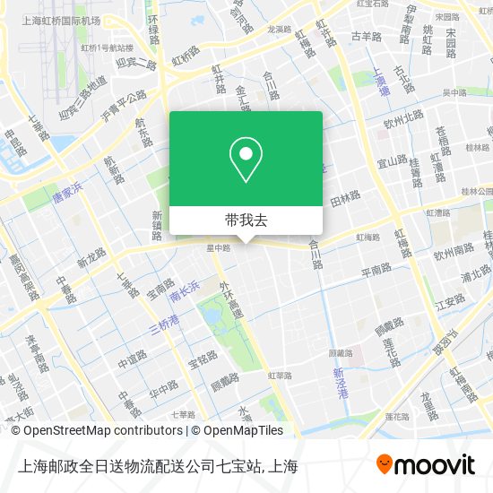上海邮政全日送物流配送公司七宝站地图