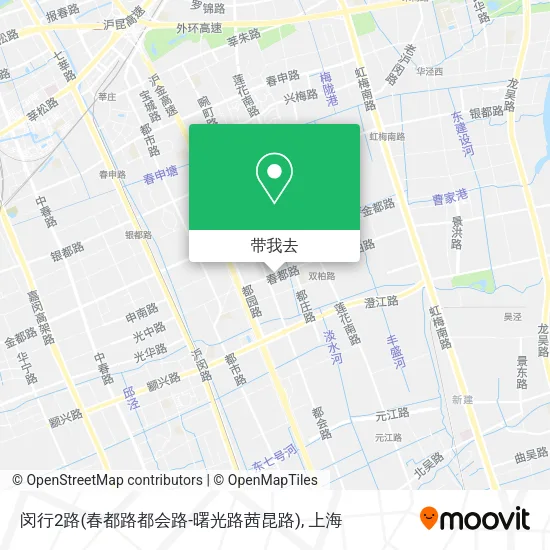 闵行2路(春都路都会路-曙光路茜昆路)地图
