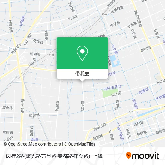 闵行2路(曙光路茜昆路-春都路都会路)地图