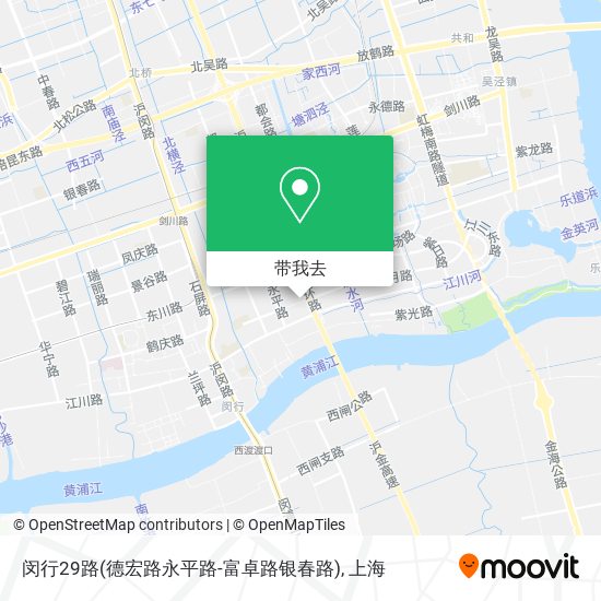 闵行29路(德宏路永平路-富卓路银春路)地图