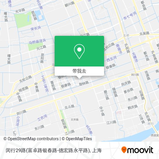 闵行29路(富卓路银春路-德宏路永平路)地图