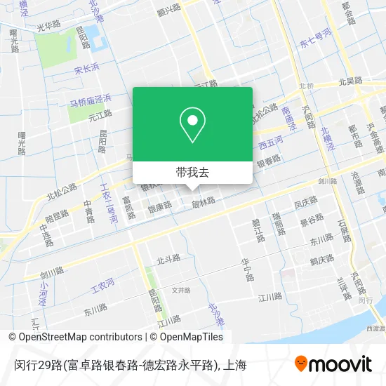 闵行29路(富卓路银春路-德宏路永平路)地图