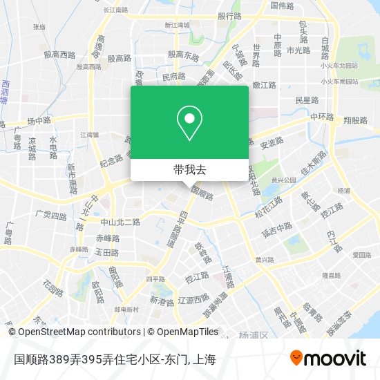 国顺路389弄395弄住宅小区-东门地图
