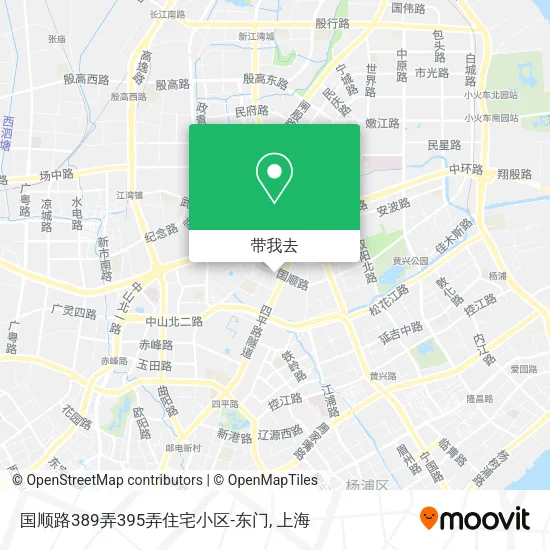 国顺路389弄395弄住宅小区-东门地图