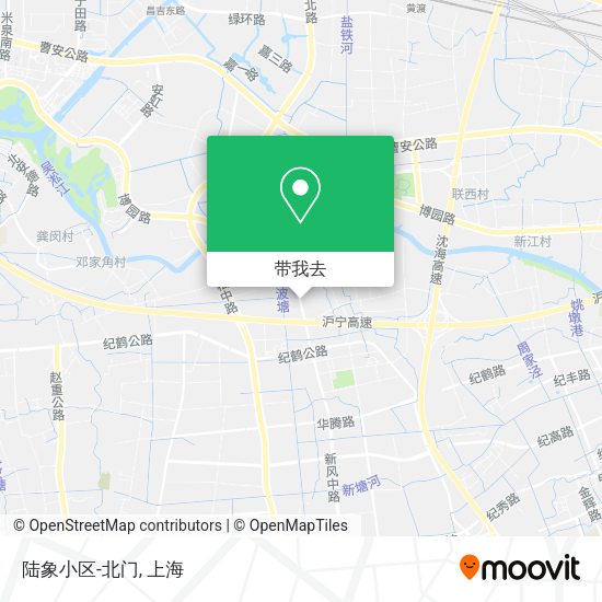 陆象小区-北门地图