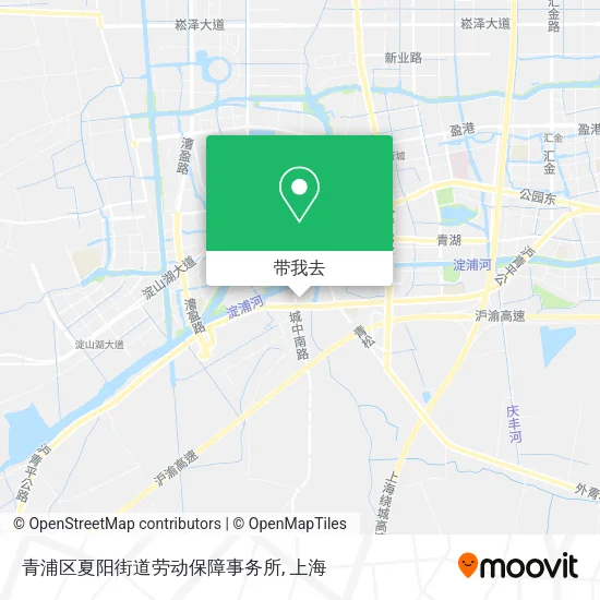 青浦区夏阳街道劳动保障事务所地图