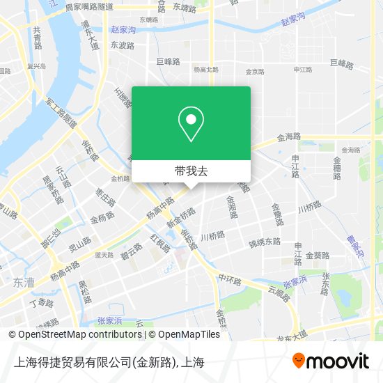 上海得捷贸易有限公司(金新路)地图