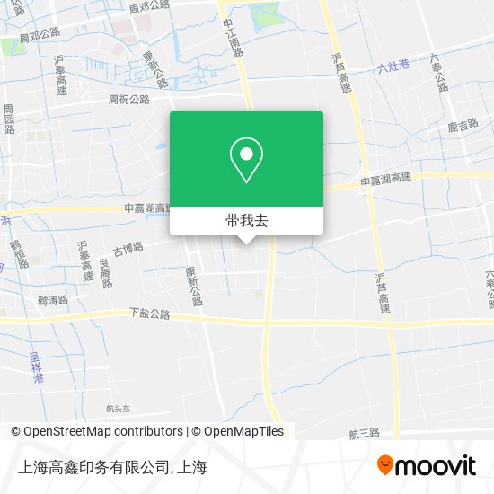 上海高鑫印务有限公司地图