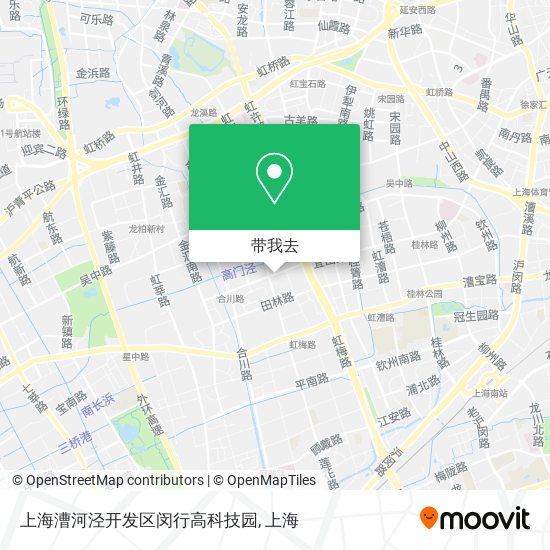 上海漕河泾开发区闵行高科技园地图