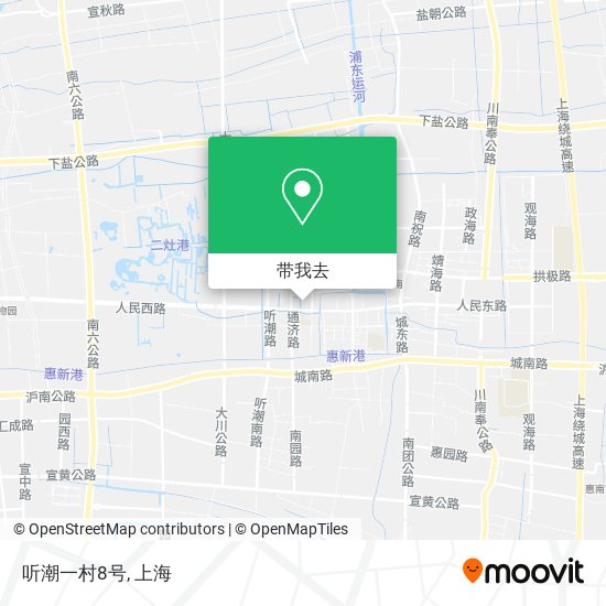 听潮一村8号地图