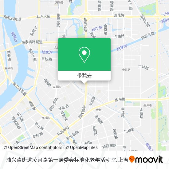 浦兴路街道凌河路第一居委会标准化老年活动室地图