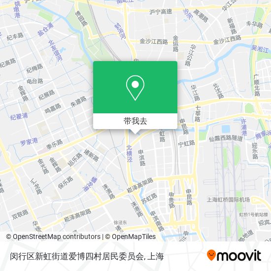 闵行区新虹街道爱博四村居民委员会地图
