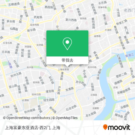 上海富豪东亚酒店-西2门地图