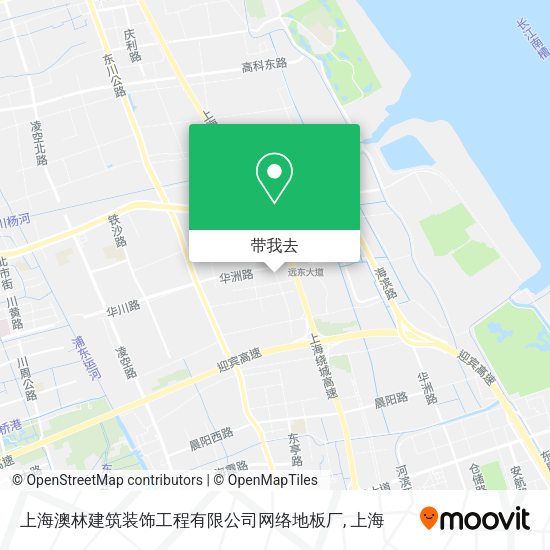 上海澳林建筑装饰工程有限公司网络地板厂地图