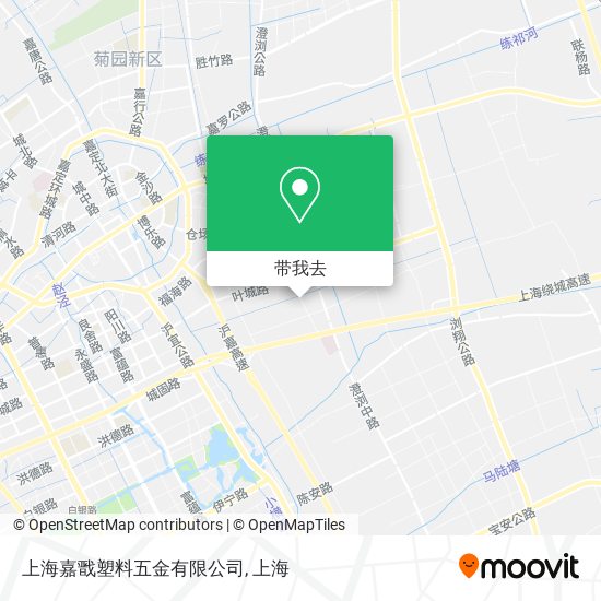 上海嘉戬塑料五金有限公司地图