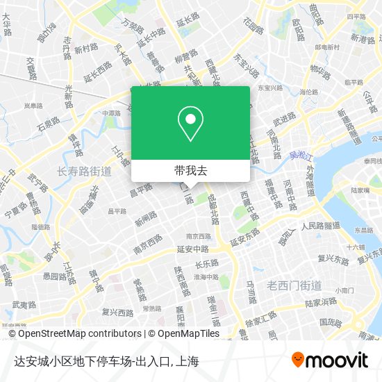 达安城小区地下停车场-出入口地图