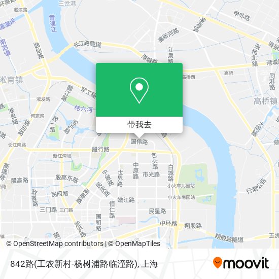 842路(工农新村-杨树浦路临潼路)地图