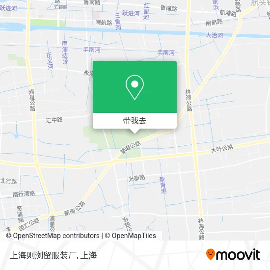 上海则浏留服装厂地图