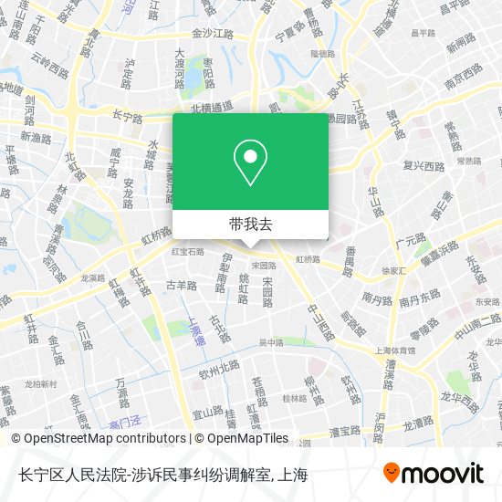 长宁区人民法院-涉诉民事纠纷调解室地图