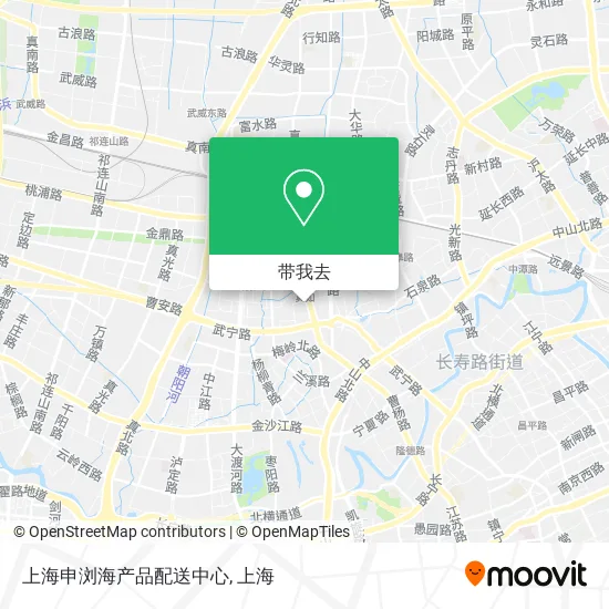 上海申浏海产品配送中心地图
