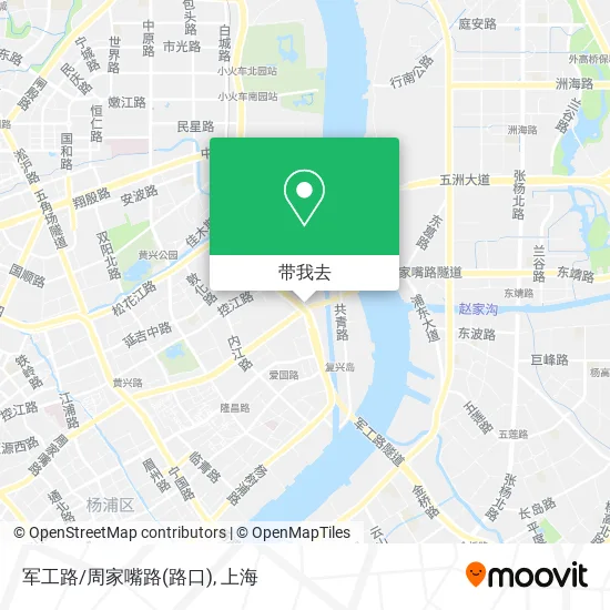 军工路/周家嘴路(路口)地图