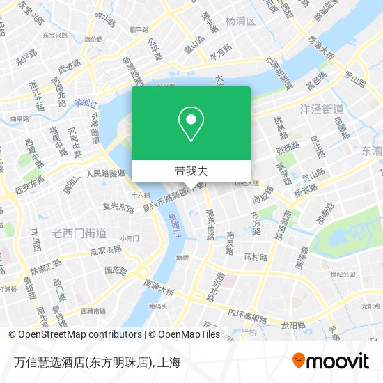 万信慧选酒店(东方明珠店)地图