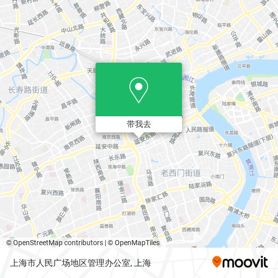 上海市人民广场地区管理办公室地图
