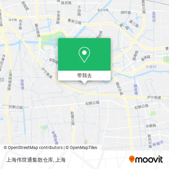 上海伟世通集散仓库地图