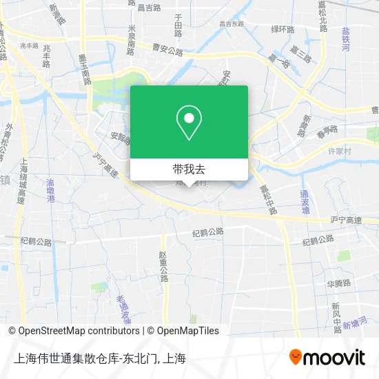 上海伟世通集散仓库-东北门地图