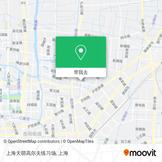 上海天萌高尔夫练习场地图