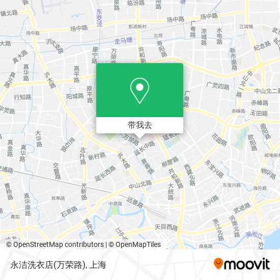 永洁洗衣店(万荣路)地图