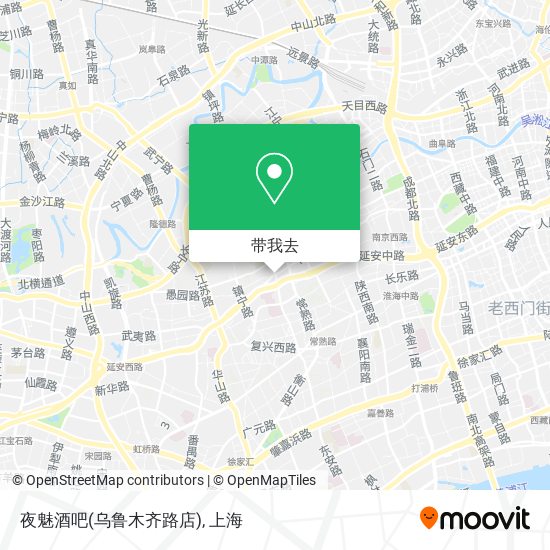 夜魅酒吧(乌鲁木齐路店)地图