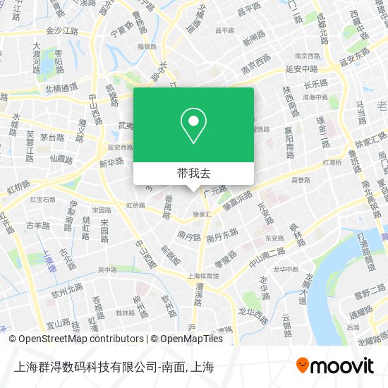 上海群淂数码科技有限公司-南面地图