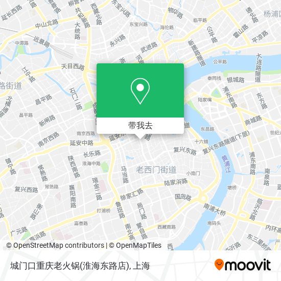 城门口重庆老火锅(淮海东路店)地图