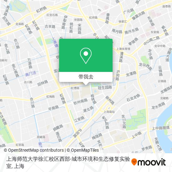上海师范大学徐汇校区西部-城市环境和生态修复实验室地图