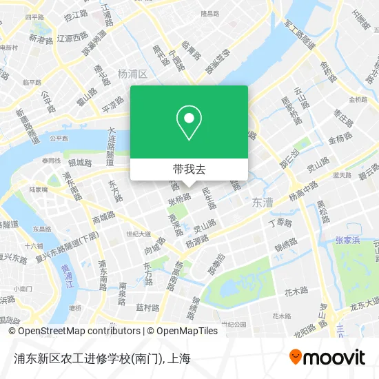 浦东新区农工进修学校(南门)地图