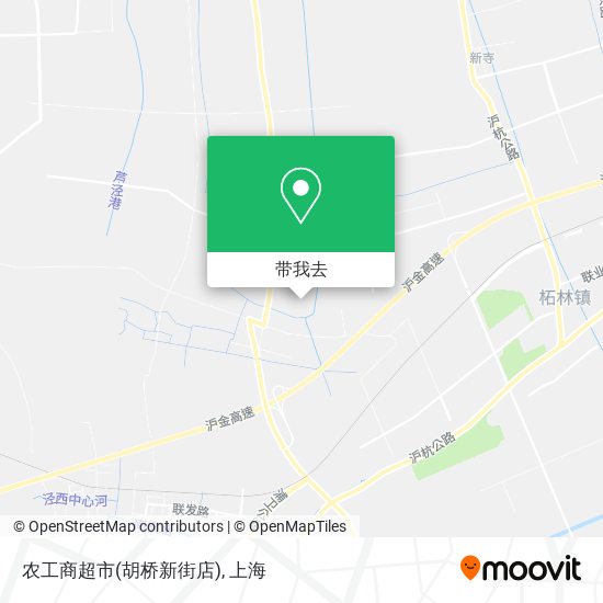 农工商超市(胡桥新街店)地图