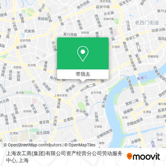 上海农工商(集团)有限公司资产经营分公司劳动服务中心地图