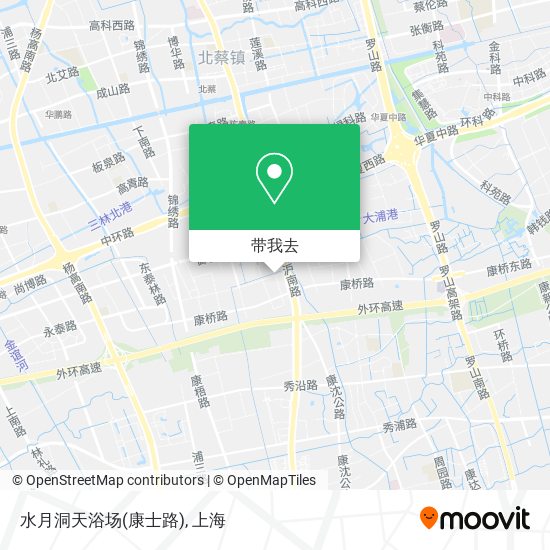 水月洞天浴场(康士路)地图