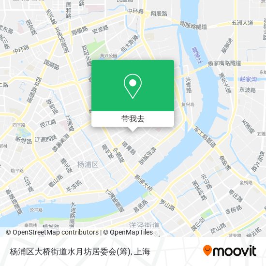 杨浦区大桥街道水月坊居委会(筹)地图