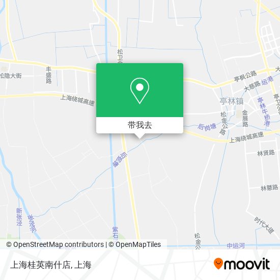 上海桂英南什店地图