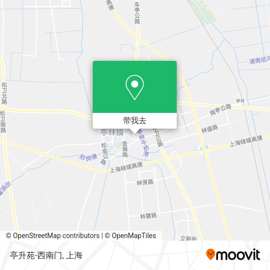 亭升苑-西南门地图