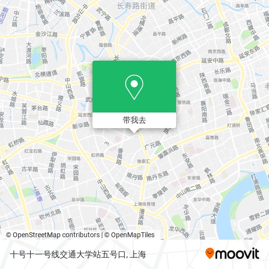 十号十一号线交通大学站五号口地图